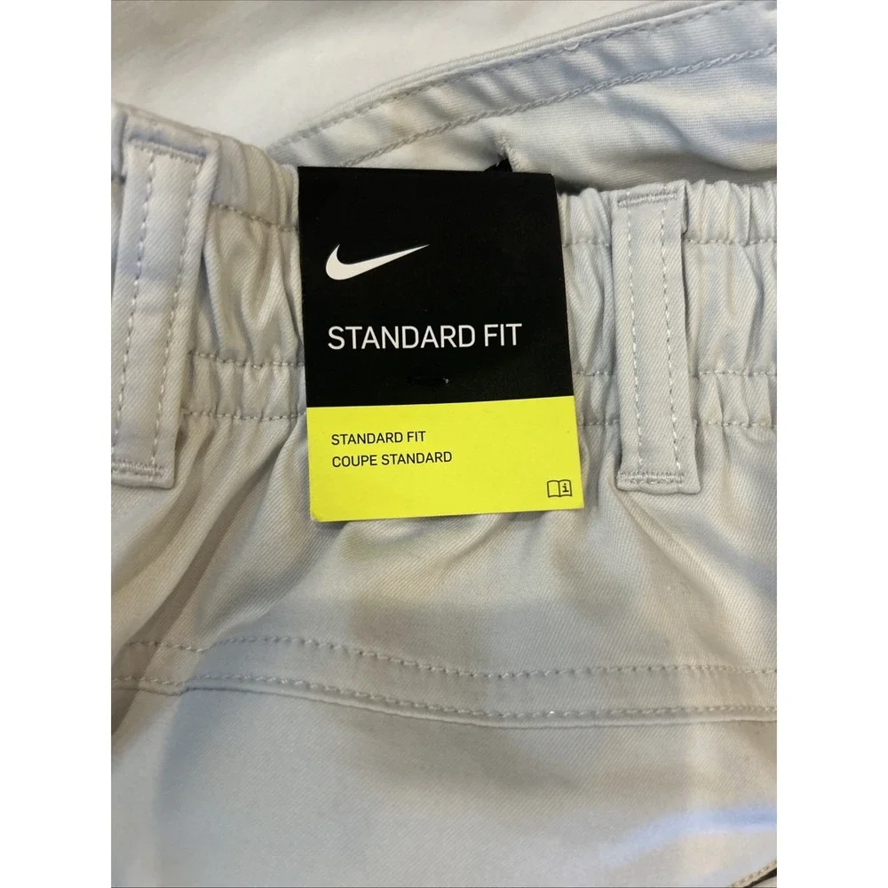 Nike Golf Pants Men's Large Standard Fit Khaki‎ Side Pocket Sporty Lightweight
